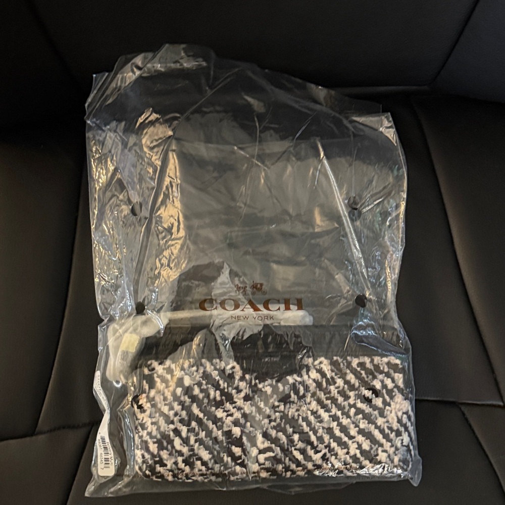 Coach Monochrome Houndstooth Bag